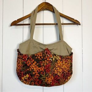 Fall Foilage/Wood Reversable Handmade Purse.